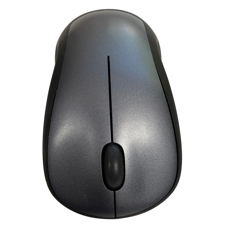 Logitech Wireless Mouse M310 Silver Black Optical Ergonomic Office Tech Modern